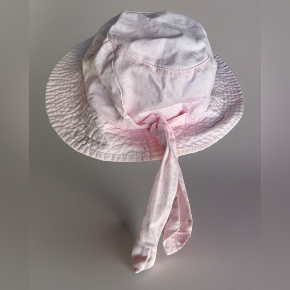 Betmar New York Womens Bucket Hat/ Cloche Light Pink Knotted Cotton One Size